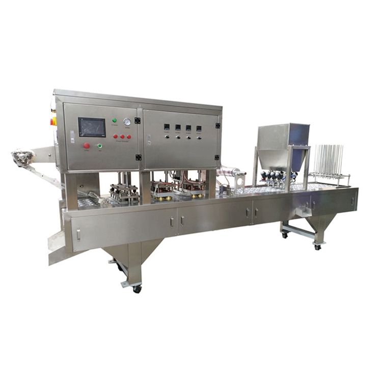 Fully automatic horizontal cup filling machine