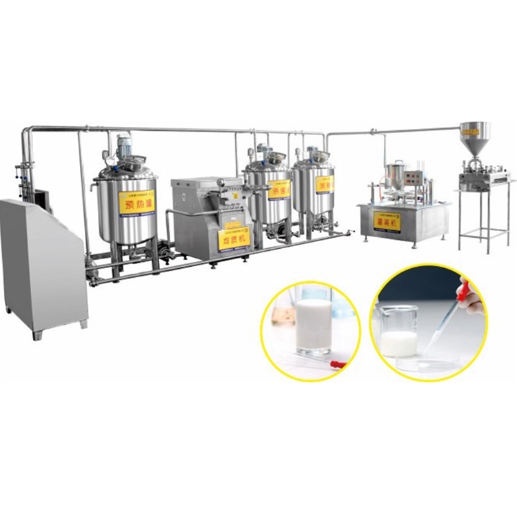Laboratory fermented milk production line